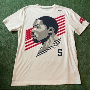 RARE Nike Mens Kevin Durant USA T-Shirt 2012 Olympics White Size Large